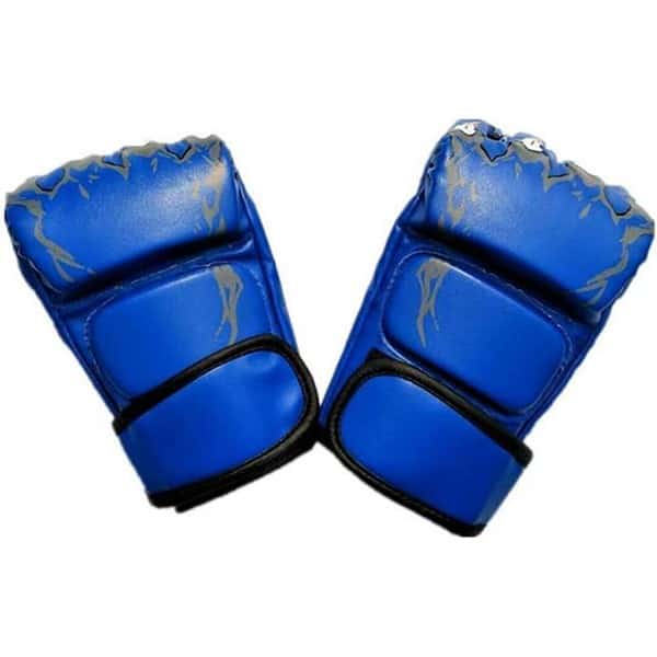 Leosportz Martial Arts Training Gloves Dragon Blue a - LXINDIA.COM