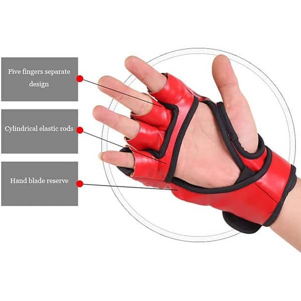 Leosportz Martial Arts Training Gloves Dragon Red a - LXINDIA.COM