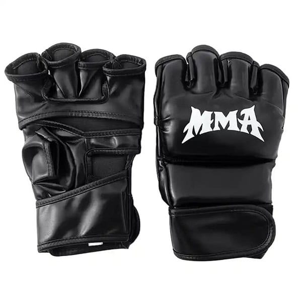 Leosportz Martial Arts Training Gloves MMA Black a - LXINDIA.COM