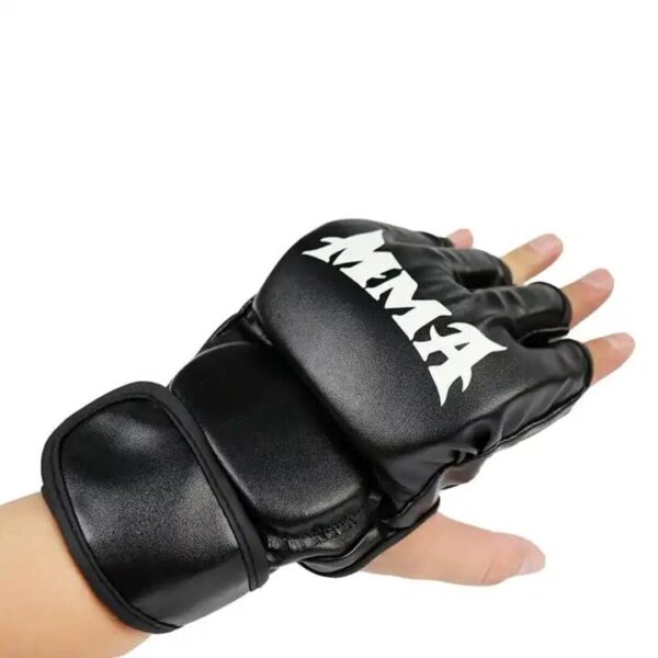 Leosportz Martial Arts Training Gloves MMA Black c - LXINDIA.COM