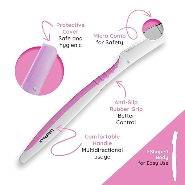 LetsShave Evior Reusable Face Razor for Women Facial Hair 3 Razors2 - LXINDIA.COM