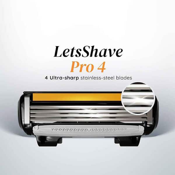 LetsShave Pro 4 Manual Shaving Razor Blades Refills2 - LXINDIA.COM