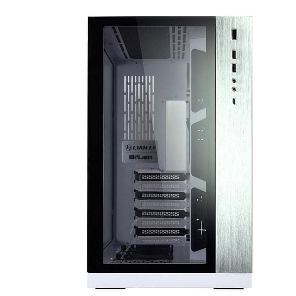 Lian Li PC O11DW 011 SECC ATX Mid Tower Gaming Computer Case White 2 - LXINDIA.COM