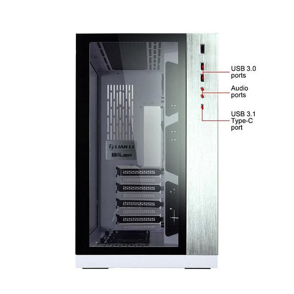 Lian Li PC O11DW 011 SECC ATX Mid Tower Gaming Computer Case White 3 - LXINDIA.COM