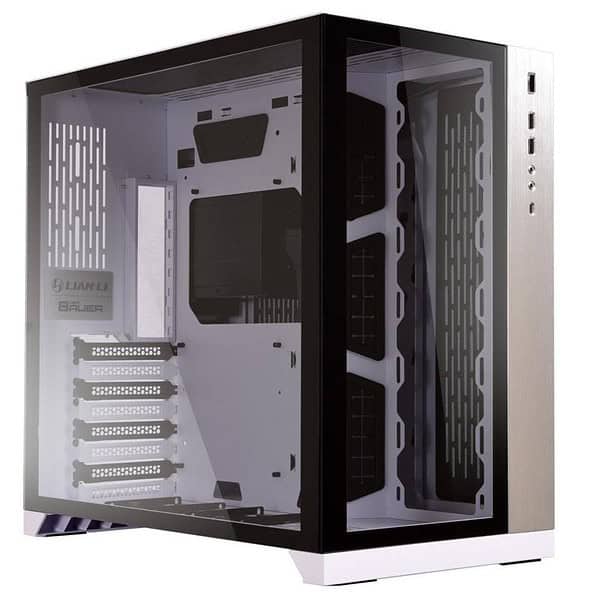 Lian Li PC O11DW 011 SECC ATX Mid Tower Gaming Computer Case White - LXINDIA.COM