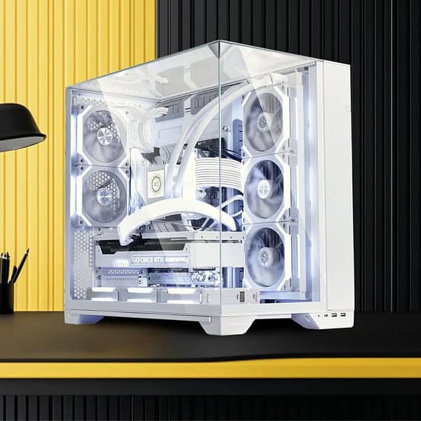 Lian Li Tempered Glass Chassis O11 Cabinet Case White G99 O11Vw in 1 min - LXINDIA.COM