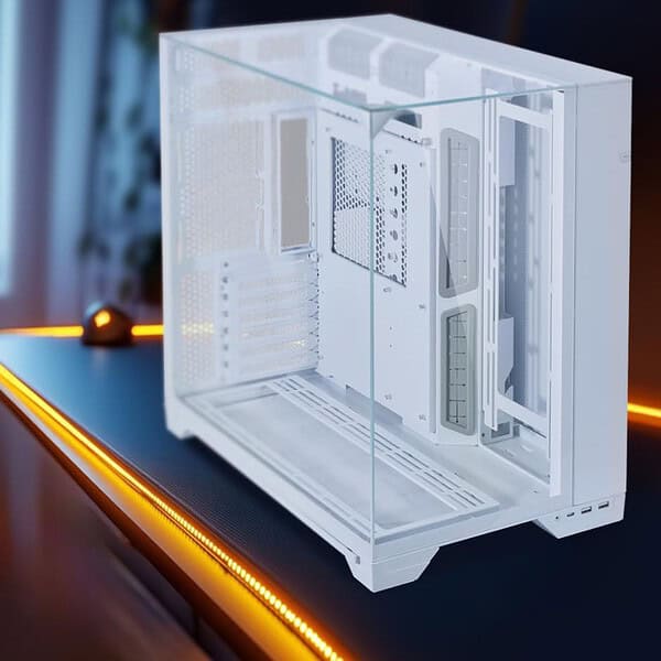 Lian Li Tempered Glass Chassis O11 Cabinet Case White G99 O11Vw in 3 - LXINDIA.COM