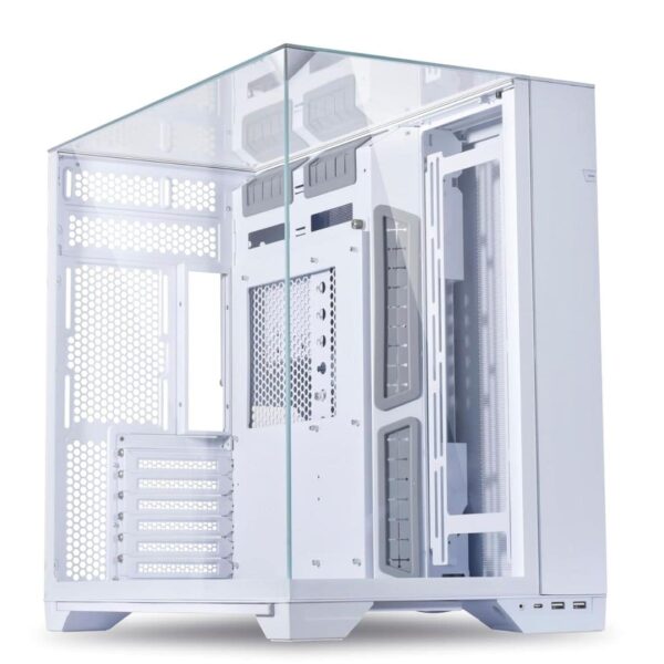 Lian Li Tempered Glass Chassis O11 Cabinet Case White G99 O11Vw in min - LXINDIA.COM