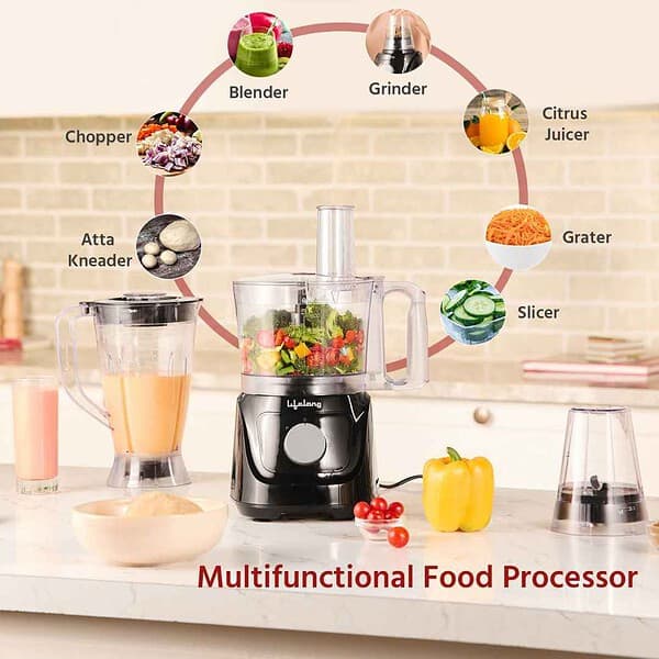 Lifelong 800 Watt Food Processor with Mixer Grinding Jar LLFPR012 - LXINDIA.COM