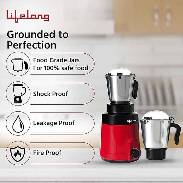 Lifelong Hulk 1200 W Mixer Grinder LLMG10001 - LXINDIA.COM