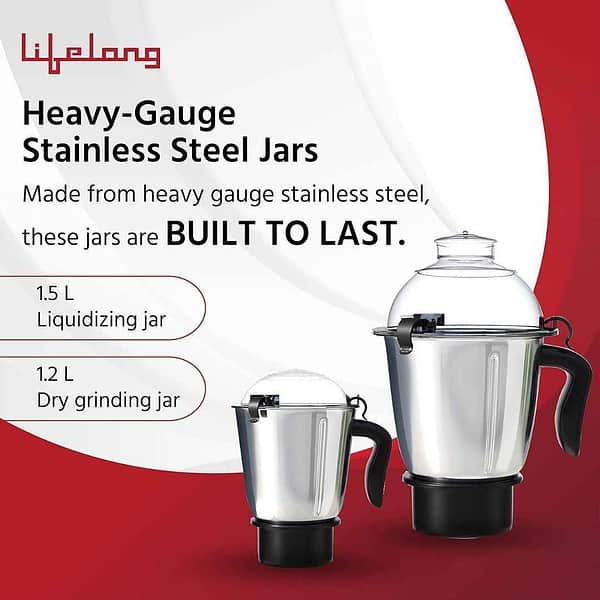 Lifelong Hulk 1200 W Mixer Grinder LLMG10002 - LXINDIA.COM