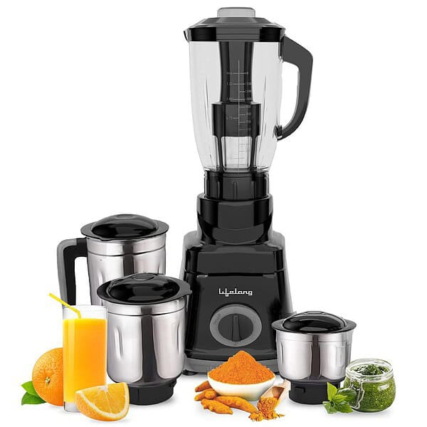 Lifelong Juicer Mixer Grinder for 4 Jars 750 Watt LLMG751 - LXINDIA.COM