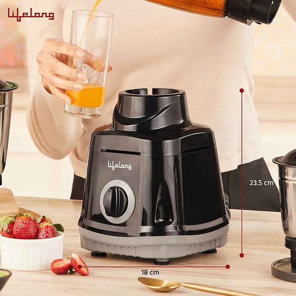 Lifelong Juicer Mixer Grinder for 4 Jars 750 Watt LLMG753 - LXINDIA.COM