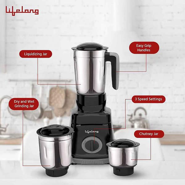 Lifelong LLMG76 750 Watt Mixer Grinder2 - LXINDIA.COM