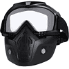 MAISON Motorcycle Helmet Riding Goggles Glasses with Removable Face Mask - LXINDIA.COM