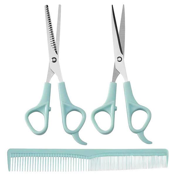 MAYCREATE Kids Hair Cutting Scissors Kit Blue - LXINDIA.COM