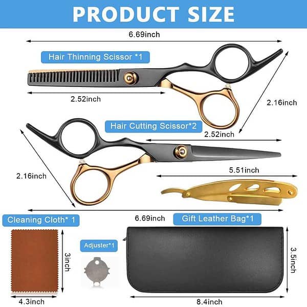 MAYCREATE Professional Hair Cutting Scissors Kits4 - LXINDIA.COM