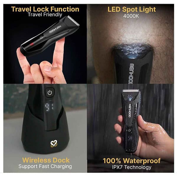 MENHOOD Battery Powered WaterProof Trimmer 2.02 - LXINDIA.COM