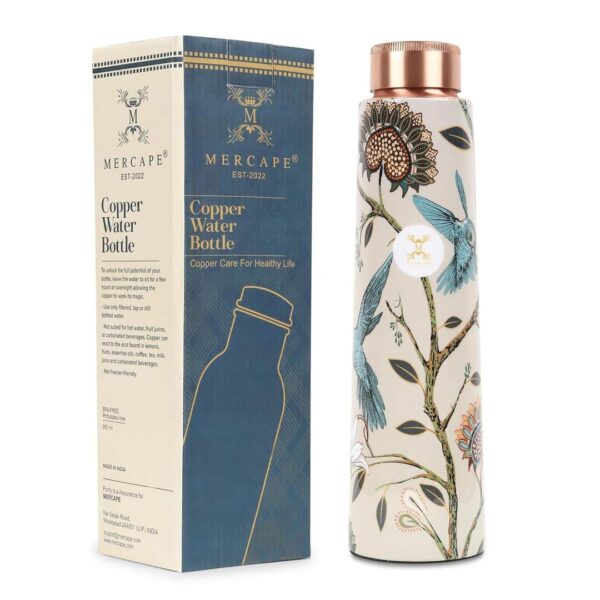 MERCAPE ENAMELLED 1 Pure Copper Water Bottle - LXINDIA.COM