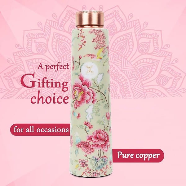 MERCAPE ENAMELLED 3 Pure Copper Water Bottle - LXINDIA.COM