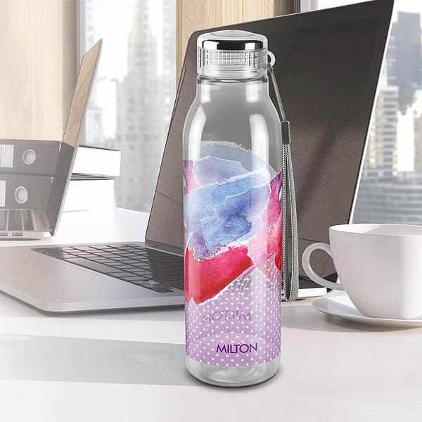 MILTON Helix 1000 Pet Water Bottle Pink Pack of 2 b - LXINDIA.COM