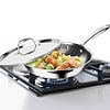 MILTON Pro cook 24 cm Frying Pan Triply Stainless Steel with Lid - LXINDIA.COM