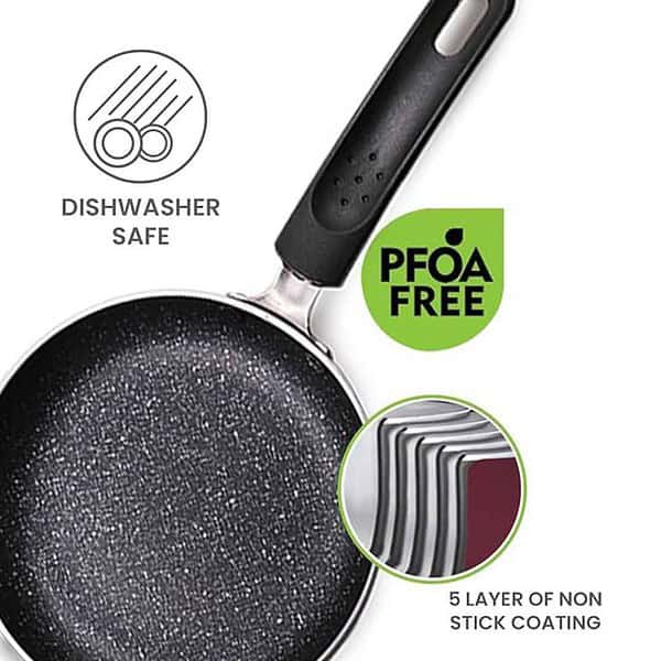 MILTON Pro cook Granito Non Induction Fry Pan 14cm2 - LXINDIA.COM