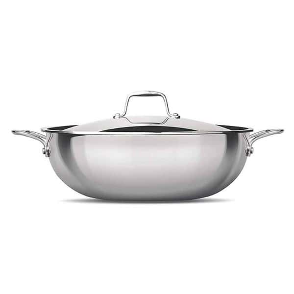 MILTON Pro cook TriPly Stainless Steel 28 cm Kadai with Lid - LXINDIA.COM