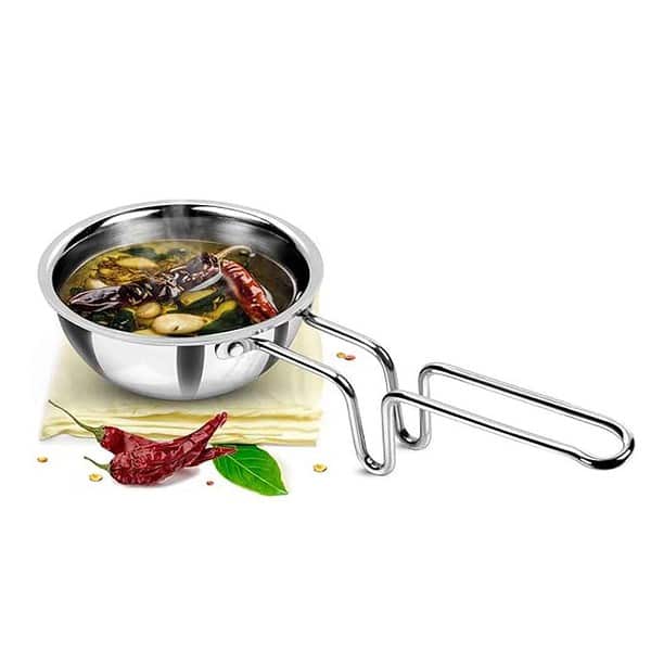 MILTON Pro cook Triply Stainless Steel 12cm Tadka Pan - LXINDIA.COM