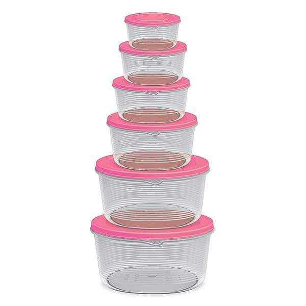 MILTON Store It Food Storage Container Set of 6 Pink - LXINDIA.COM