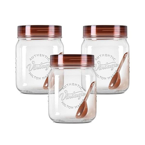 MILTON Vintage Airtight Containers with Spoons Set of 3 500 ml 2 - LXINDIA.COM