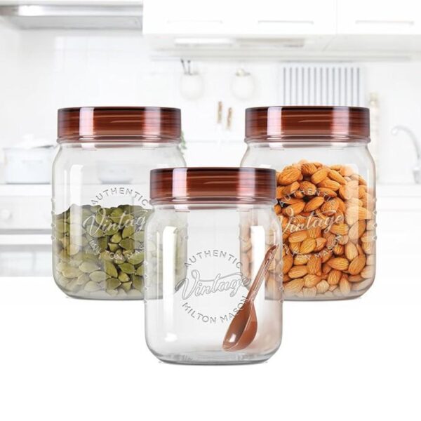 MILTON Vintage Airtight Containers with Spoons Set of 3 500 ml 3 - LXINDIA.COM