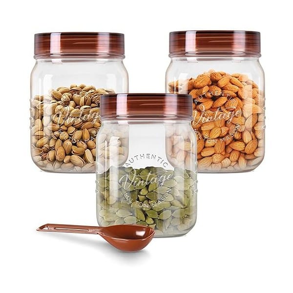 MILTON Vintage Airtight Containers with Spoons Set of 3 500 ml - LXINDIA.COM