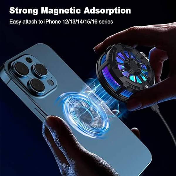 MOBILIFE Magnetic Mobile Cooler for iPhone iPad and Android Mobile Radiator Black 2 - LXINDIA.COM