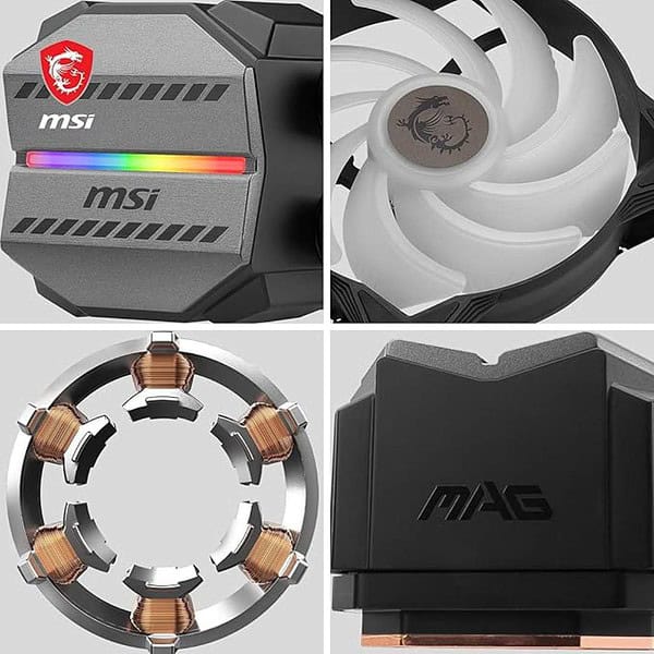 MSI MAG CORELIQUID M360 AIO CPU Liquid Cooler 360mm Radiator 2 - LXINDIA.COM