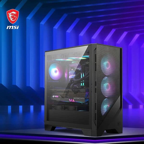 MSI MAG Forge 320R Airflow Mid Tower PC Case Black 4 min - LXINDIA.COM