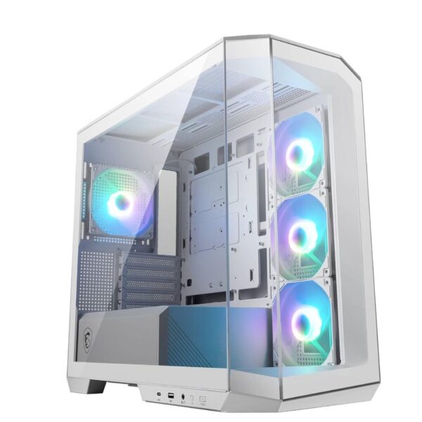 MSI MAG PANO M100R PZ White Gaming Case Sleek White - LXINDIA.COM