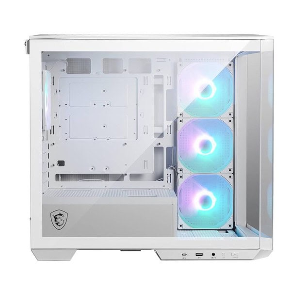 MSI MAG PANO M100R PZ White Gaming Case Sleek White 3 - LXINDIA.COM