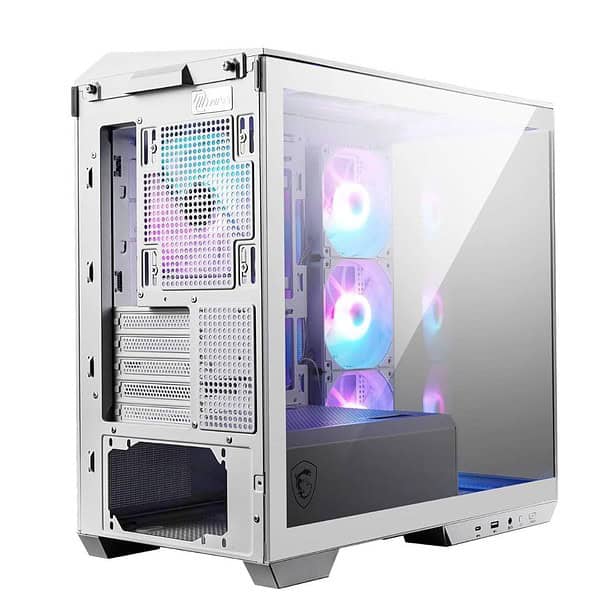 MSI MAG PANO M100R PZ White Gaming Case Sleek White 4 min - LXINDIA.COM