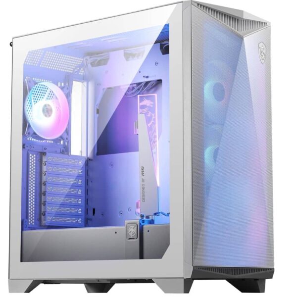 MSI MPG GUNGNIR 300R Airflow White Mid Tower Gaming PC Case min - LXINDIA.COM