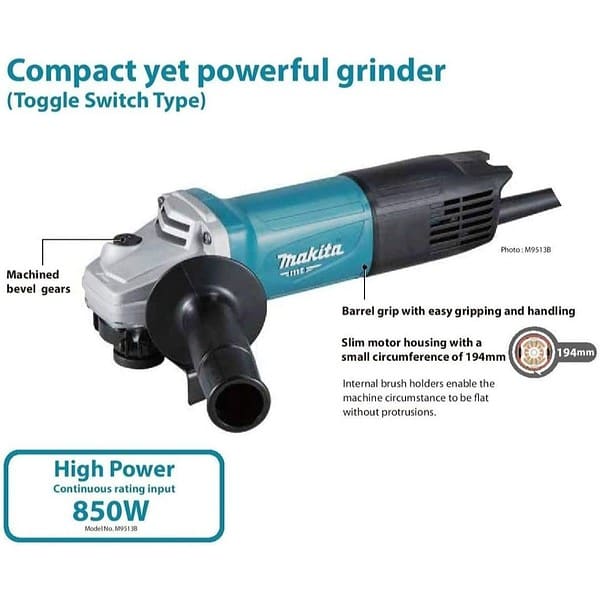 Makita M9513B 850W 100mm Angle Grinder2 - LXINDIA.COM