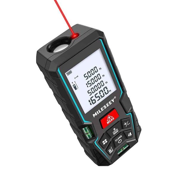 MiLESEEY 165 Feet Laser Measurement Tool with 2 Bubble Levels - LXINDIA.COM