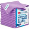 Microfiber Wholesale 12x12 inch Cleaning Cloths Purple 12 Pack - LXINDIA.COM