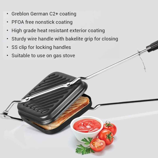 Milton Pro Cook Aluminium Sandwich Toaster 14 cm1 - LXINDIA.COM