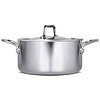 Milton Pro Cook Triply Stainless Steel Casserole Biryani Pot with Lid 28cm - LXINDIA.COM