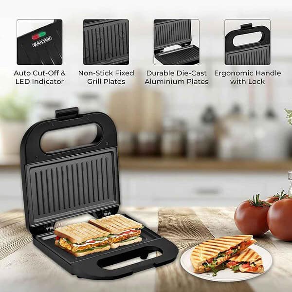 Milton Royal Express 800W Toaster Griller Sandwich Maker2 - LXINDIA.COM