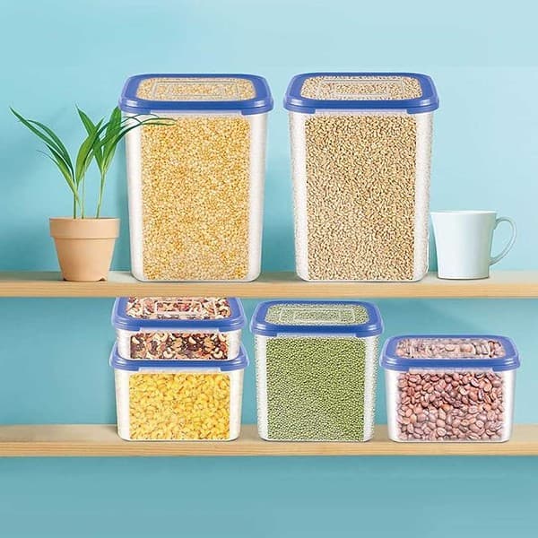 Milton Stacko Plastic Storage Container Set of 4 Blue 2 - LXINDIA.COM