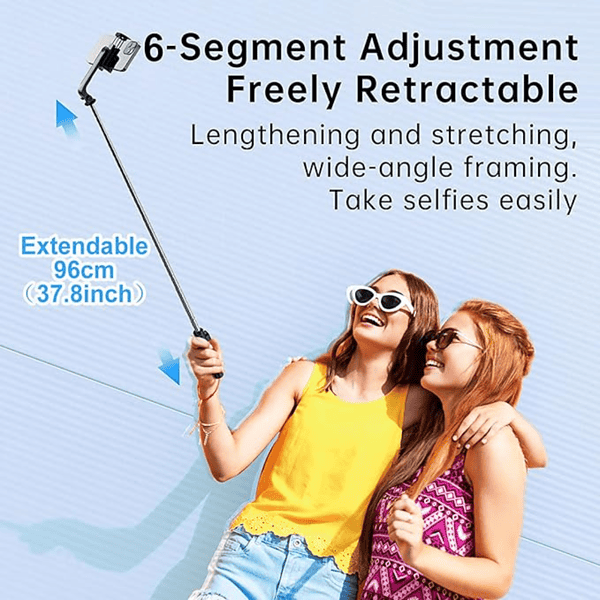 Mobilife Portable Selfie Stick with Tripod Stand Reinforced 96cm Black 1 - LXINDIA.COM