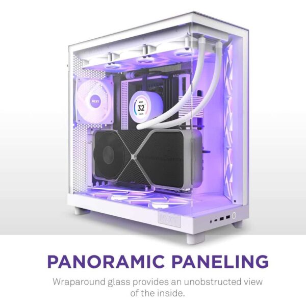 NZXT H6 Flow RGB Case White CC H61FW R1 1 min - LXINDIA.COM