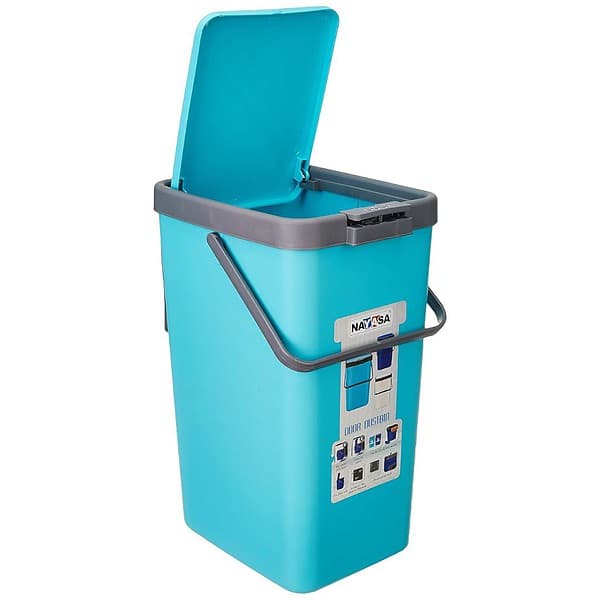 Nayasa Plastic Door Dustbin 18 Ltrs Green2 - LXINDIA.COM